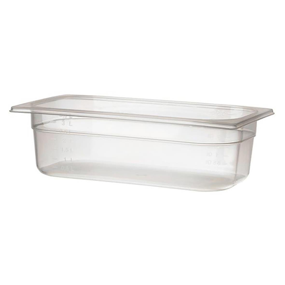 Klar plastlåda Kantin PP GN 1/3-100, 176x325x100mm, 3,5L