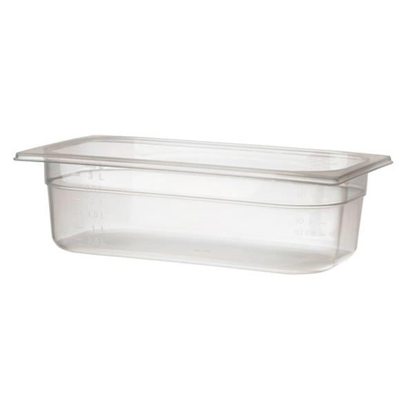 Klar plastlåda Kantin PP GN 1/3-100, 176x325x100mm, 3,5L