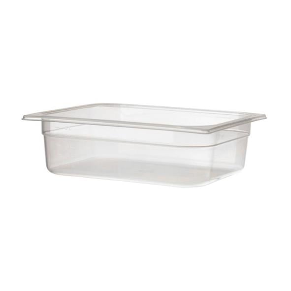 Klar plastkanna med lock, mått 265x325x100mm, 6L kapacitet