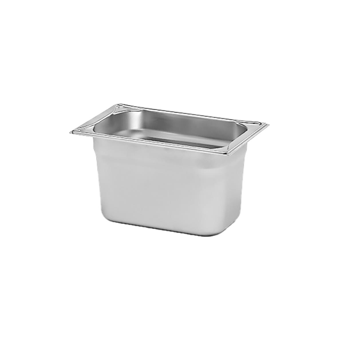 Kantinkärl i rostfritt stål GN 1/4, 265x162x150mm, 4L kapacitet