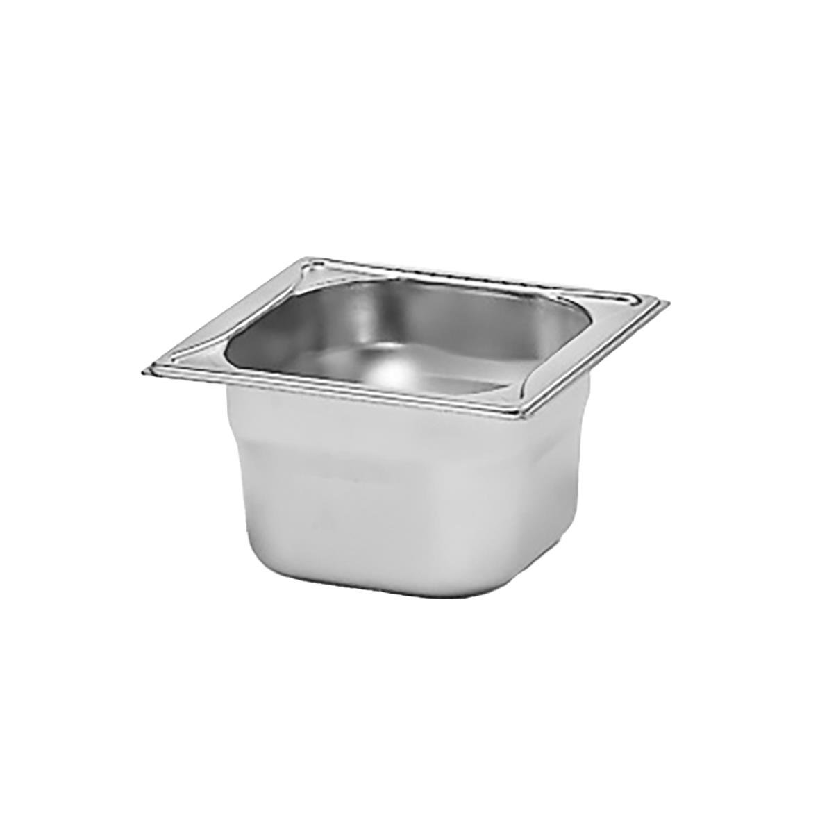 Kantinkåpa av rostfritt stål GN 1/6-100, 176x162x100mm, 1,4L