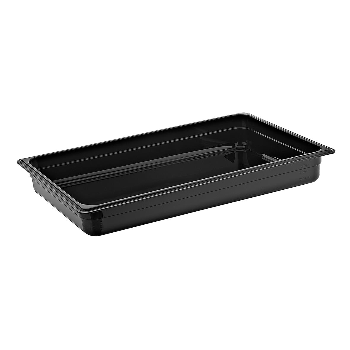 Svart kantin GN 1/1-65 i plast