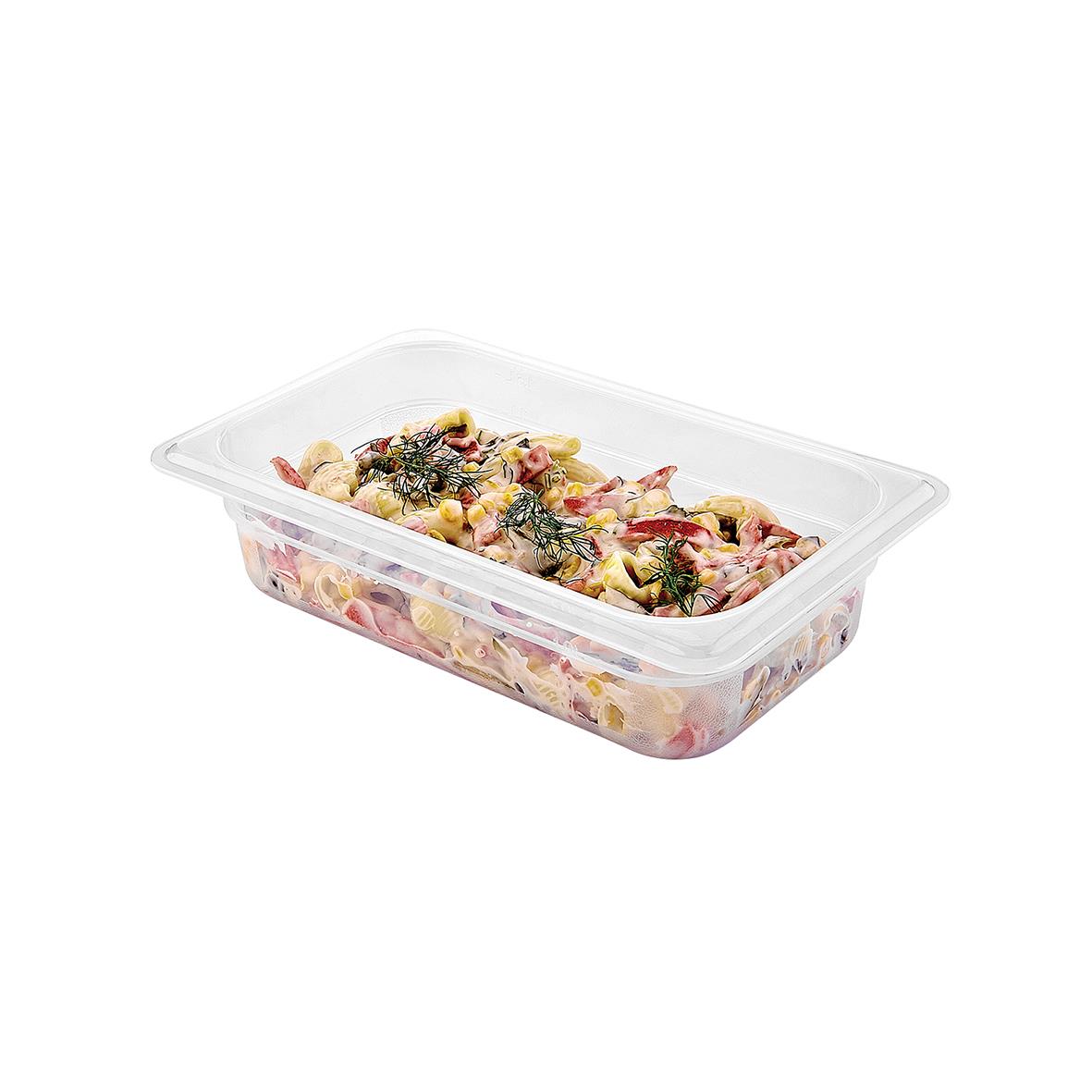 Klar kantin i polypropen GN 1/3-65 med pastasallad