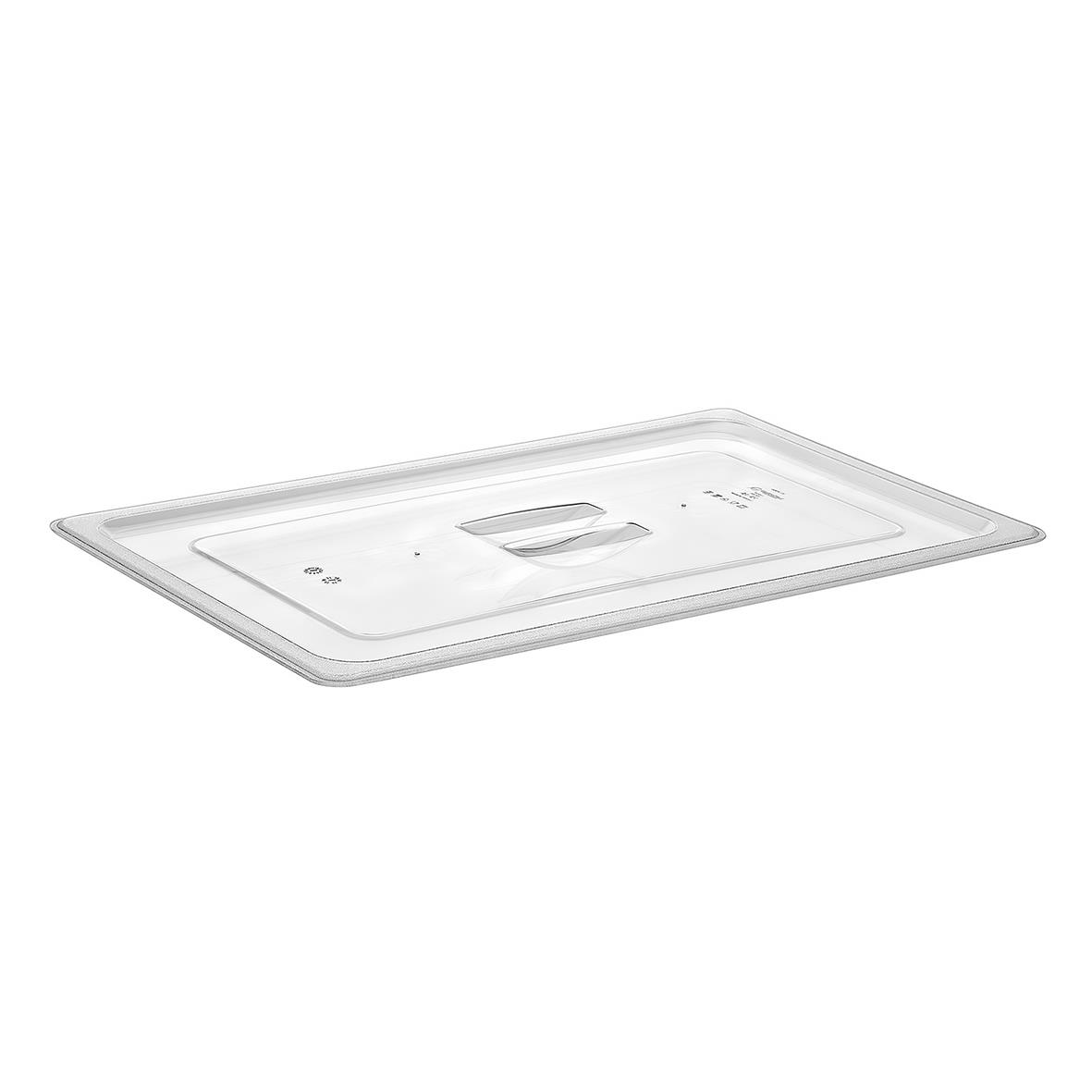 Klar plastlock till kantin i storlek GN 1/1 med handtag