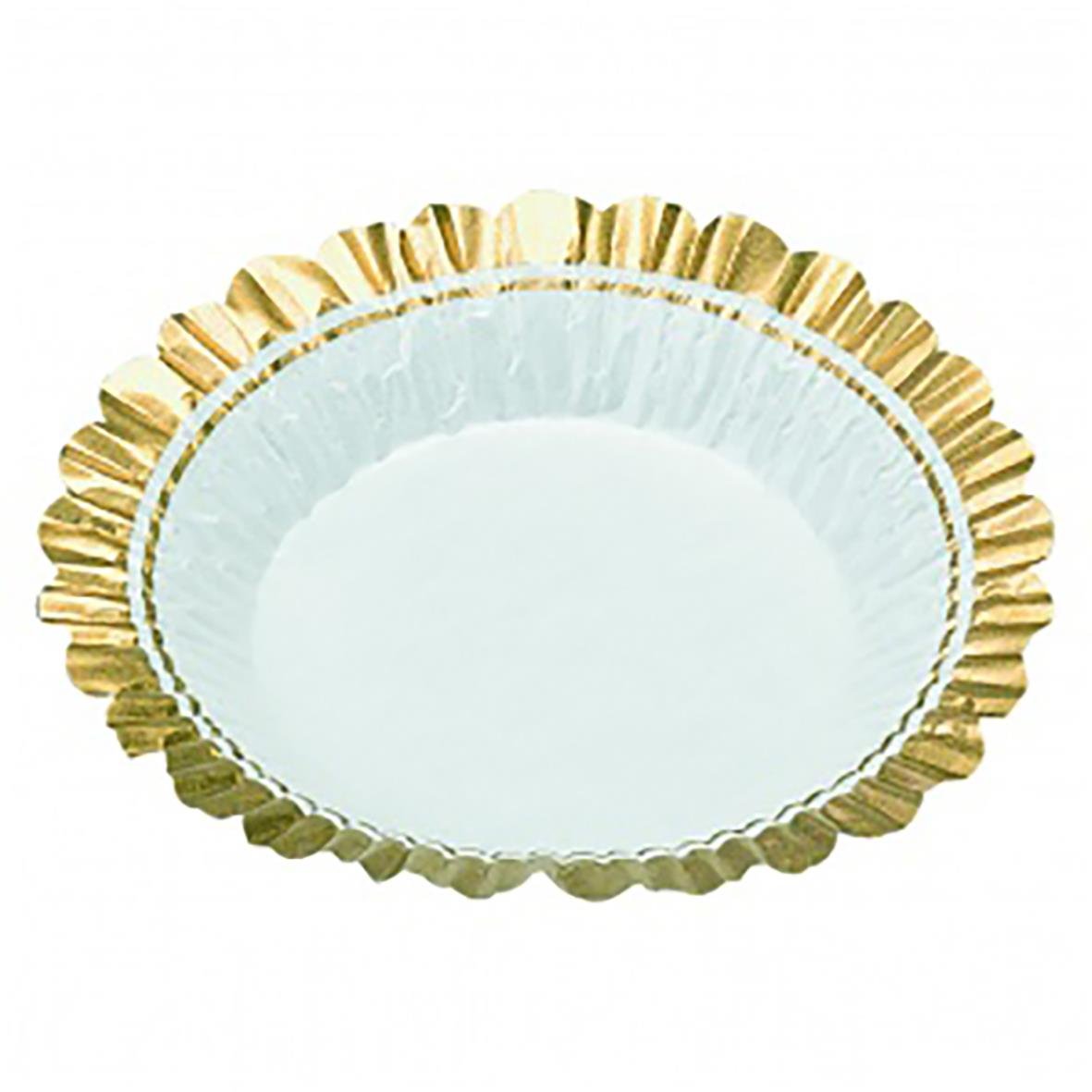 Bakelseform Barbara 65x25mm med guldkant och räfflad kant