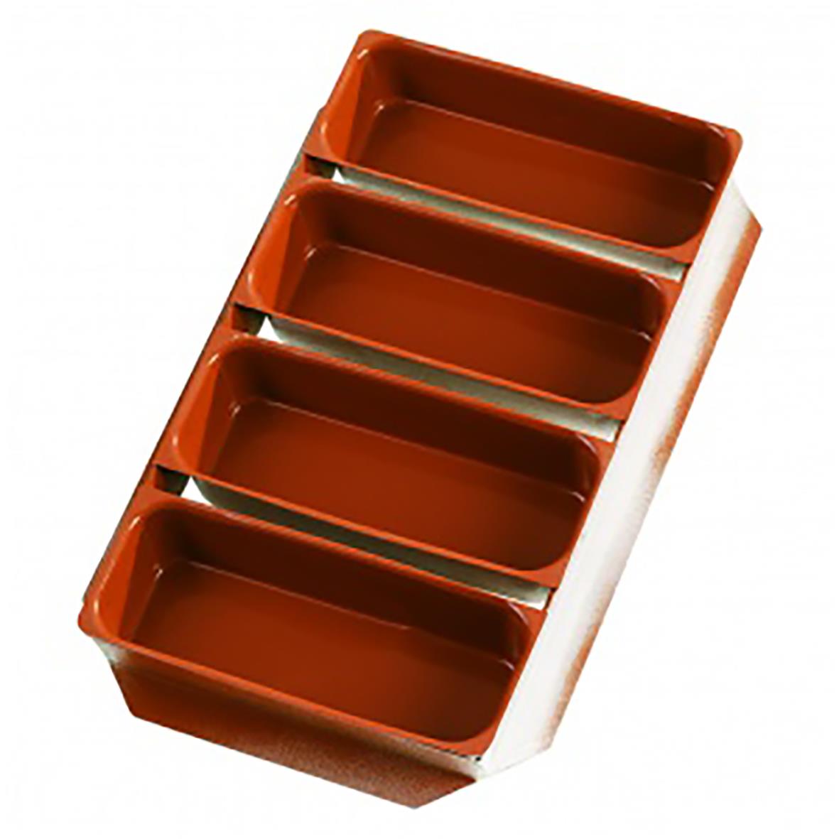 Formset med 4 silikonformar, 530x325 mm, för bakning eller matlagning