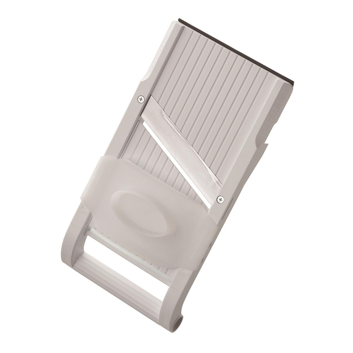 Vit mandolin Benriner 12 cm med skärblad och handtag