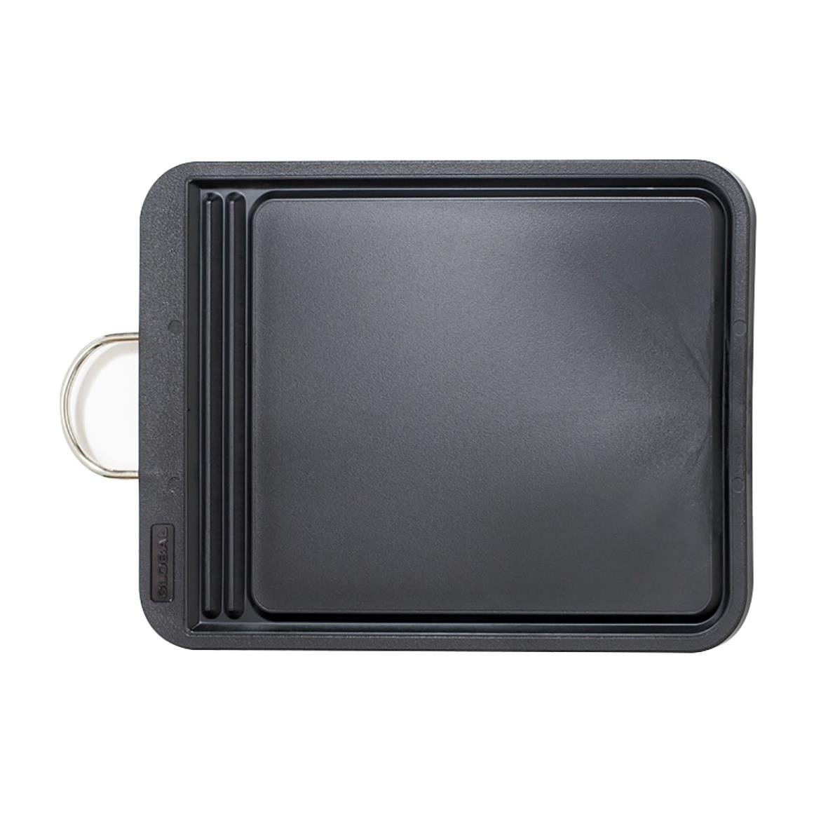 Skärbräda Global G-1005 36x26 cm i svart plast med inbyggd skäryta