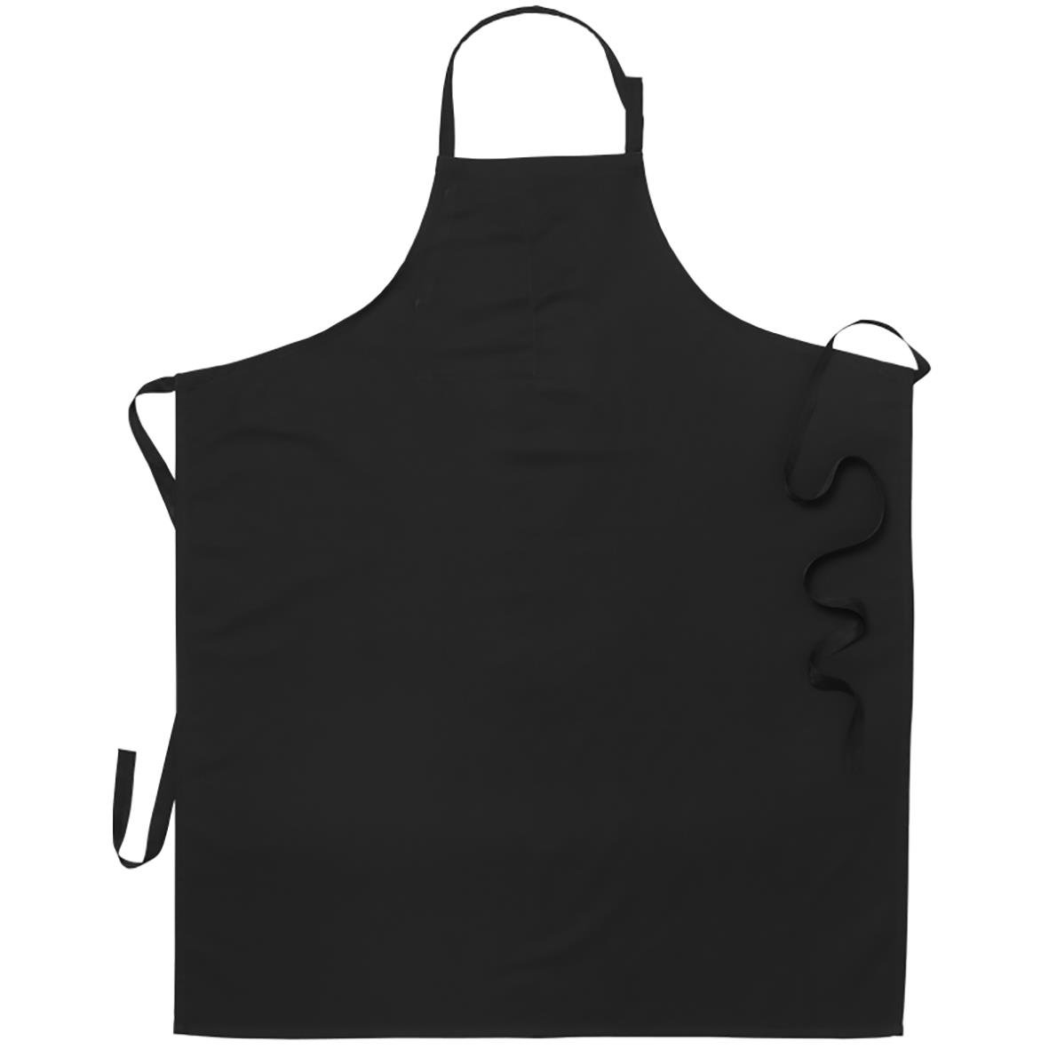 Förkläde Segers bröst bom svart 90x110cm