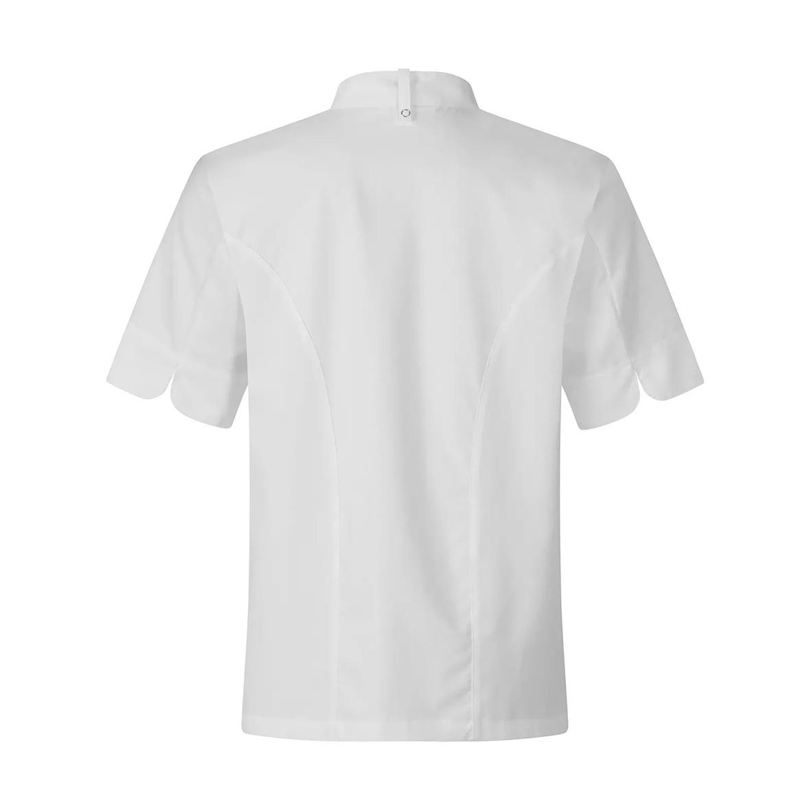 Vit kockrock Segers 1009 stretch unisex arbetsjacka i storlek XXS