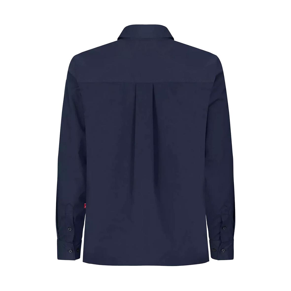 Marin kockskjorta Segers 1013 Unisex XXS sett bakifrån