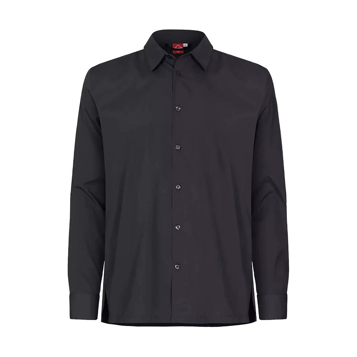 Mörkgrå unisex kockskjorta Segers 1013 i storlek XXS