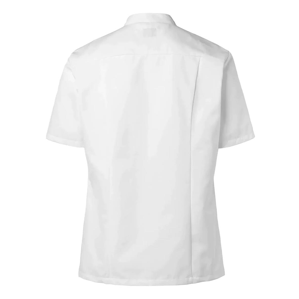 Vit kockskjorta Segers 1053 Herr med kort ärm och krage