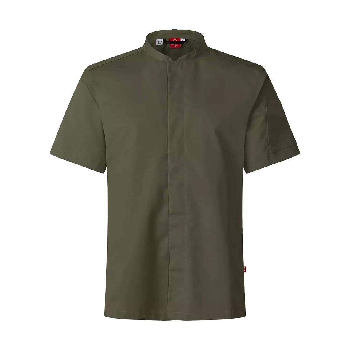 Olivgrön unisex kockskjorta Segers 1097 i storlek XXS