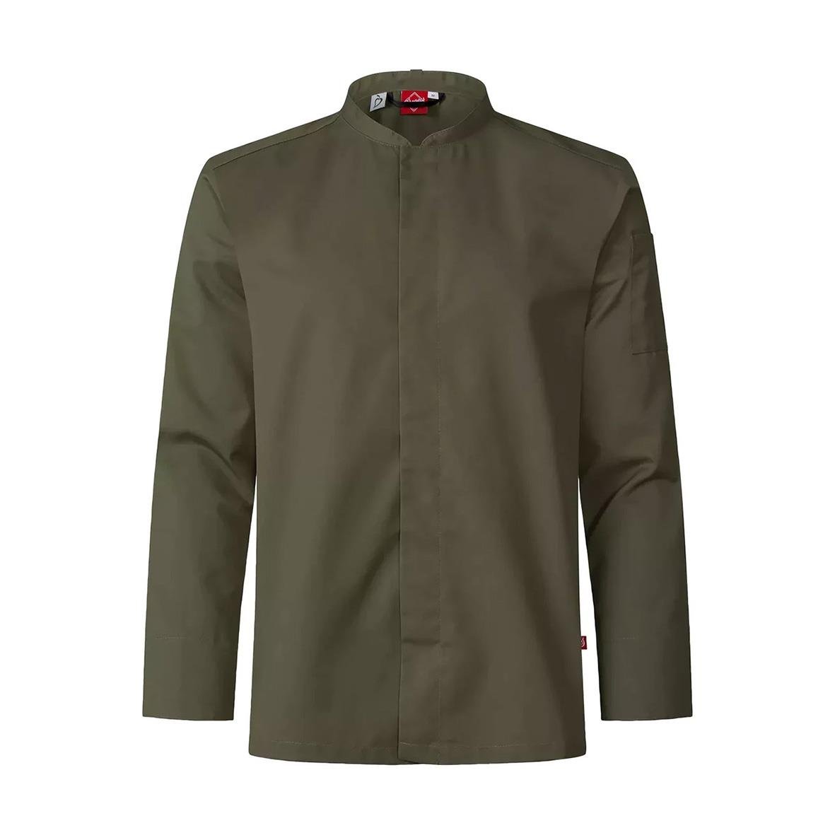 Olivgrön kockskjorta Segers 1099 unisex i storlek XXS