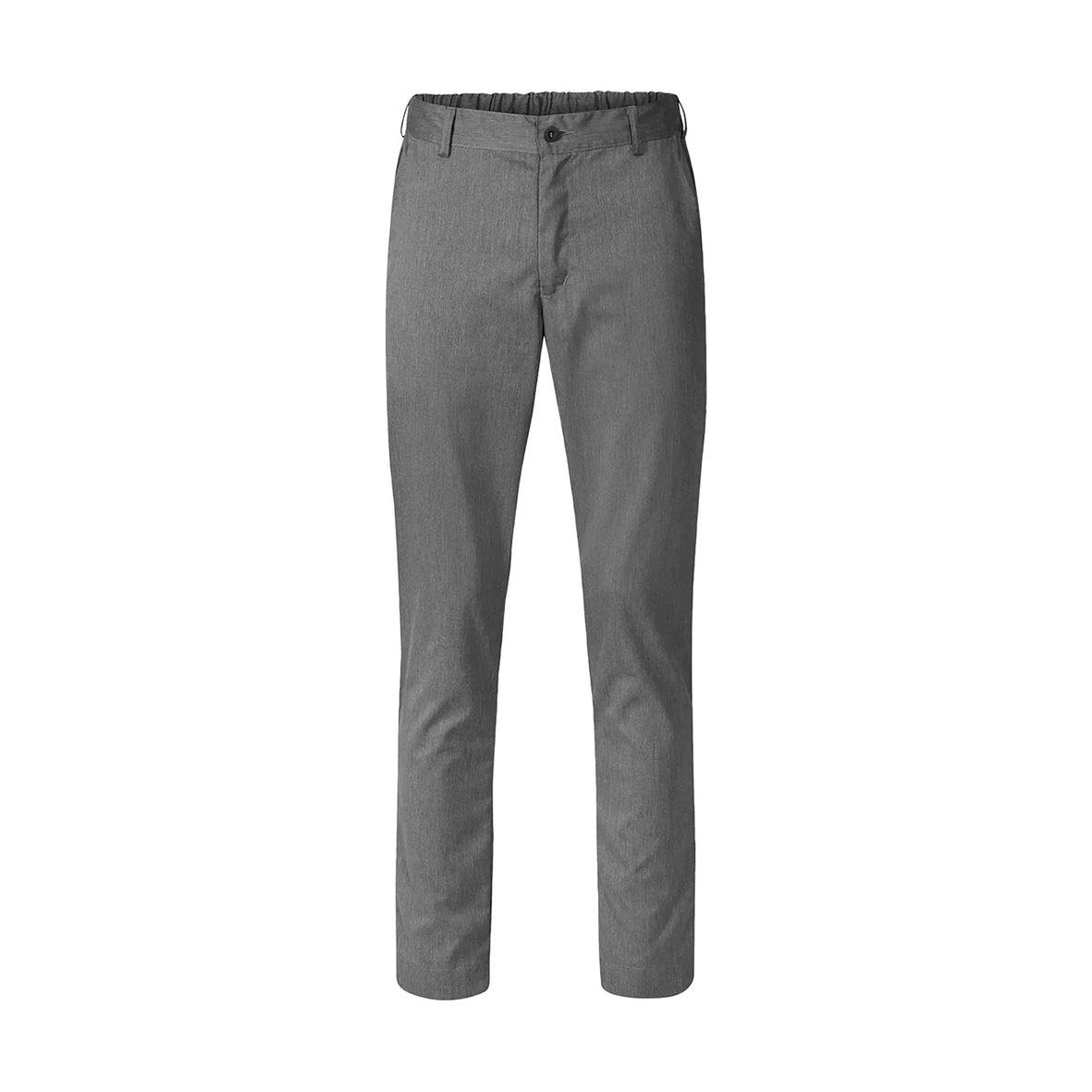 Unisex grå melange kockbyxa Segers 8305 Chinos i storlek S
