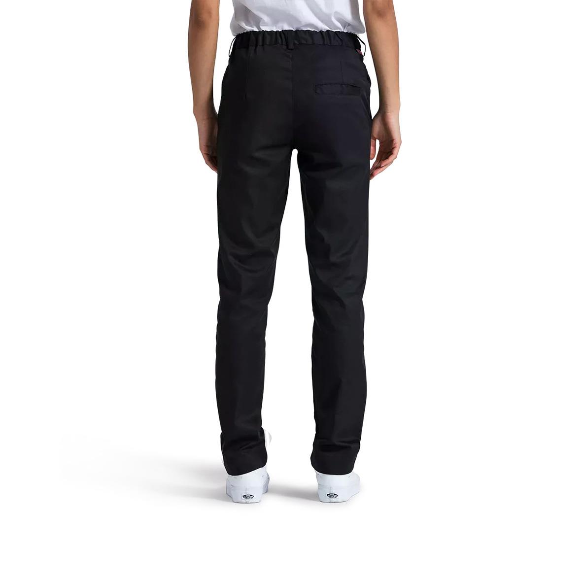 Svarta unisex kockbyxor Segers 8305 Chinos Stretch XS visad bakifrån