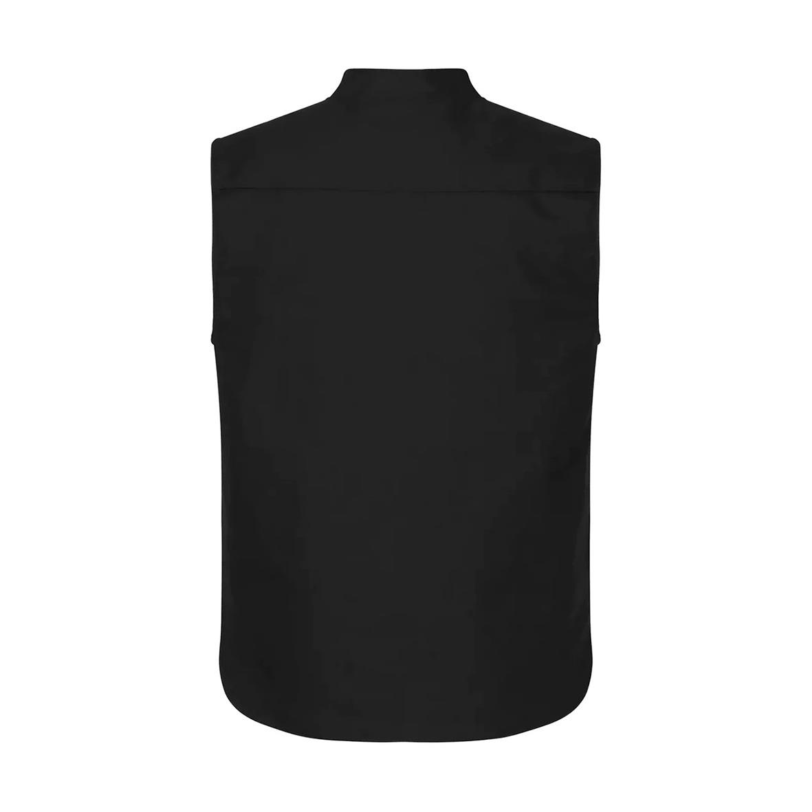 Svart fodrad väst för män och kvinnor i storlek XXS