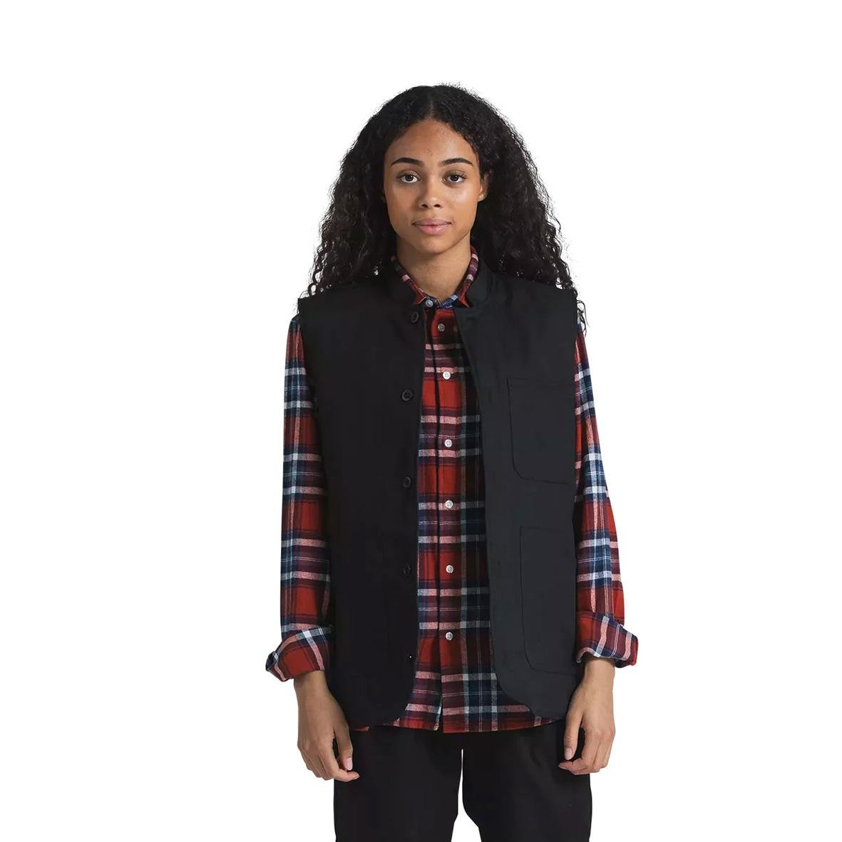 Unisex svart fodrad väst från Segers 6539 i storlek 3XL