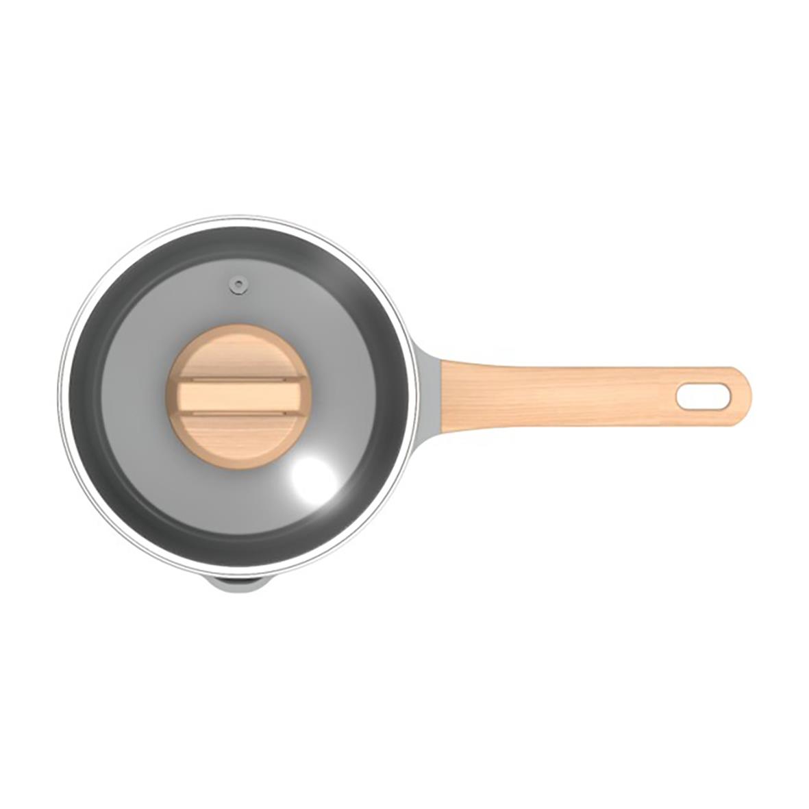 Kastrull Ofelia 1,8 L med glaslock i grönt sett ovanifrån