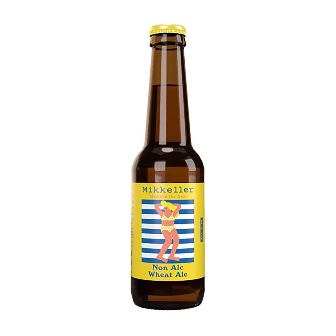 Mikkeller alkoholfri öl 0,3% i 33cl flaska med färgglad etikett