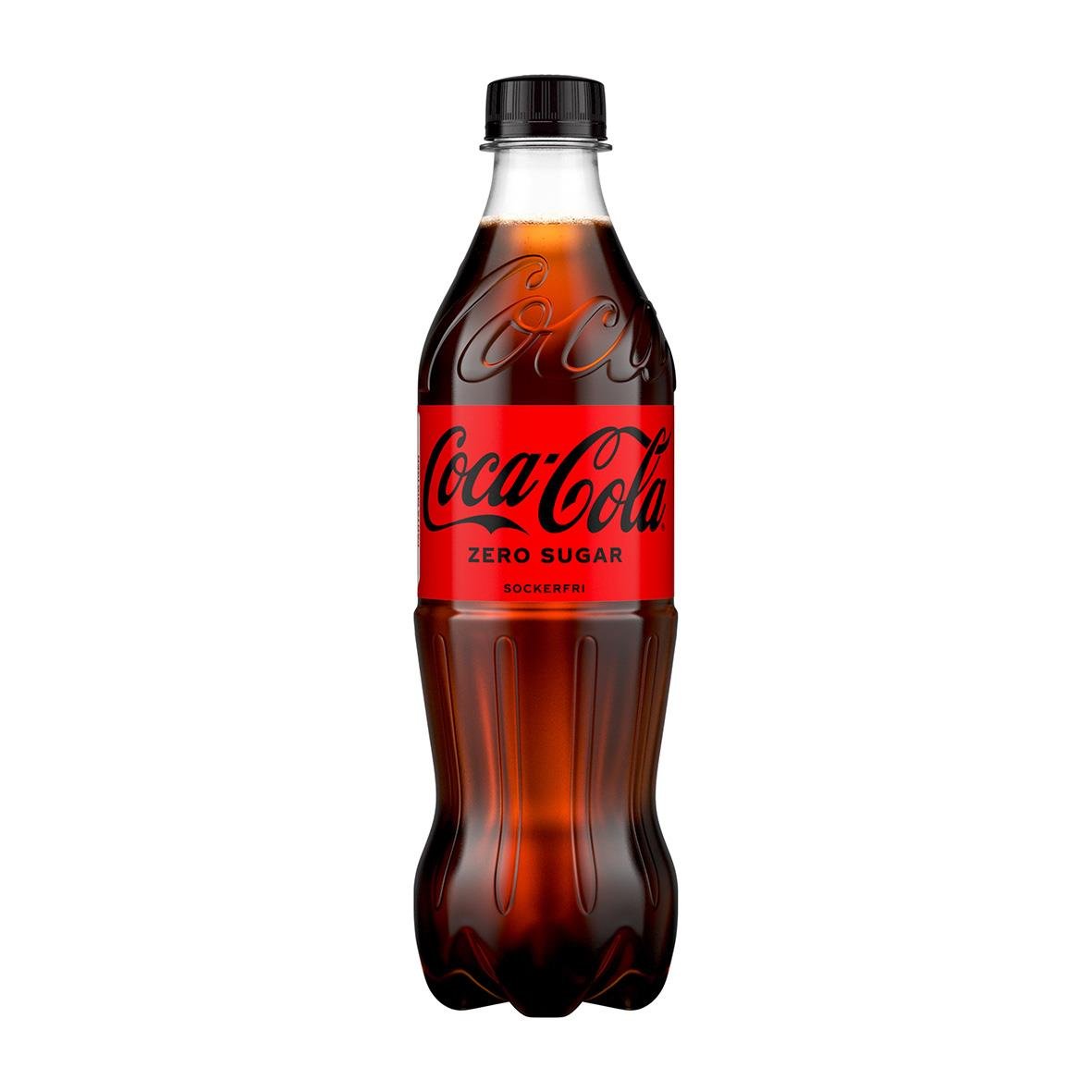 Läsk Coca-Cola Zero PET 50cl med svart lock