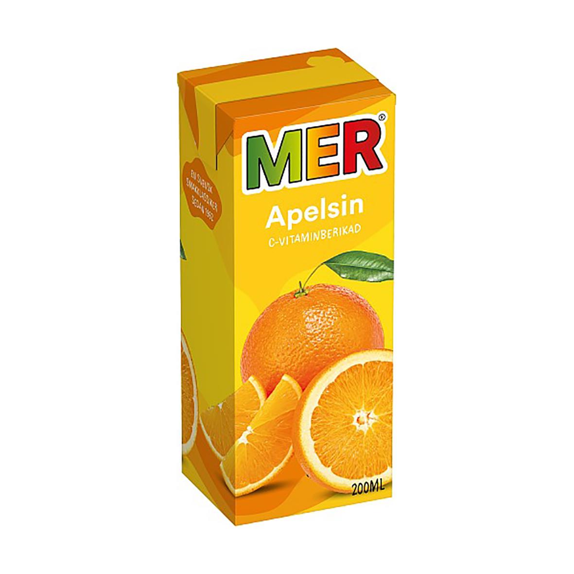 Fruktdryck Mer Apelsin brick 20cl