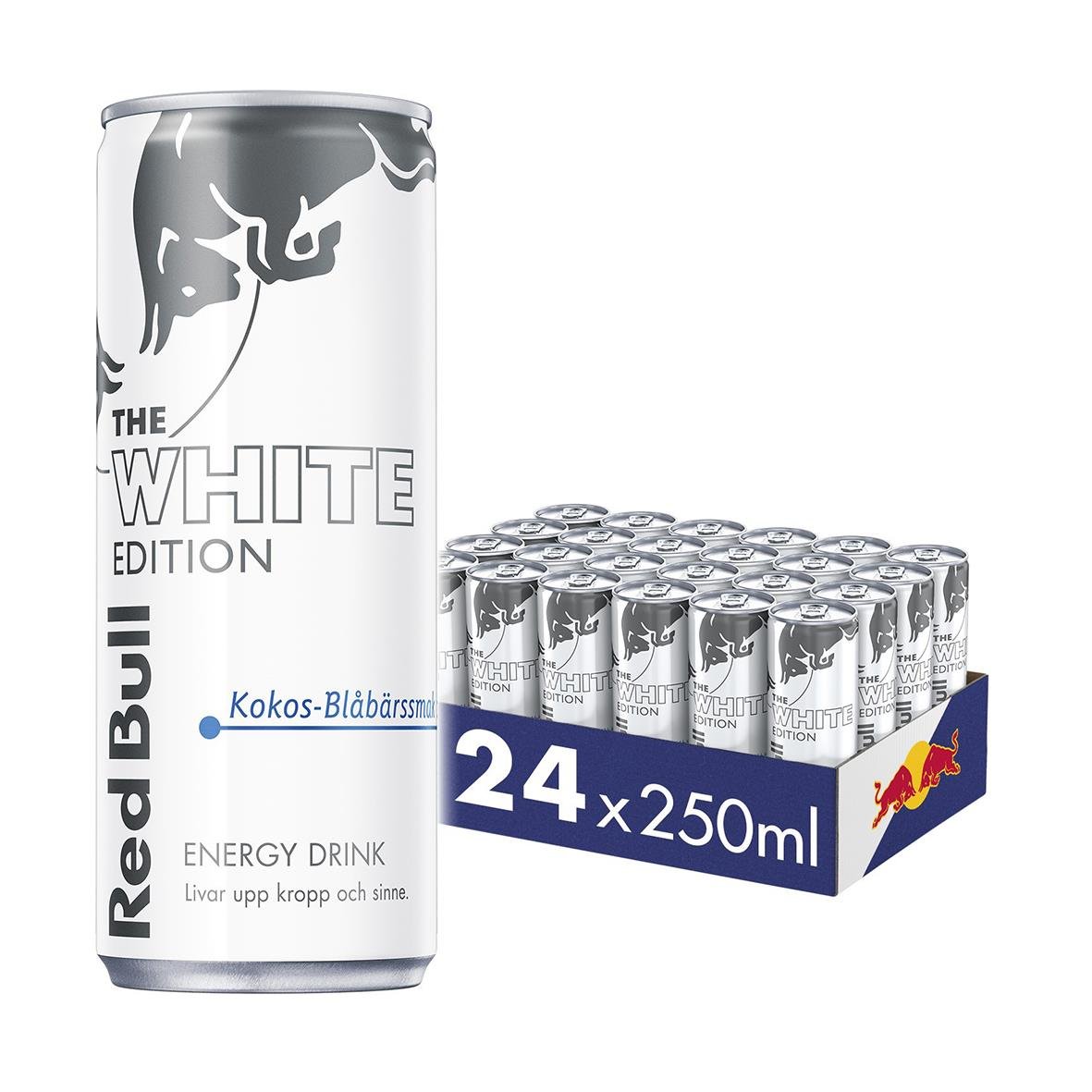 Energidryck Red Bull White Edition 25cl inklusive pant, 24 burkar á 250ml