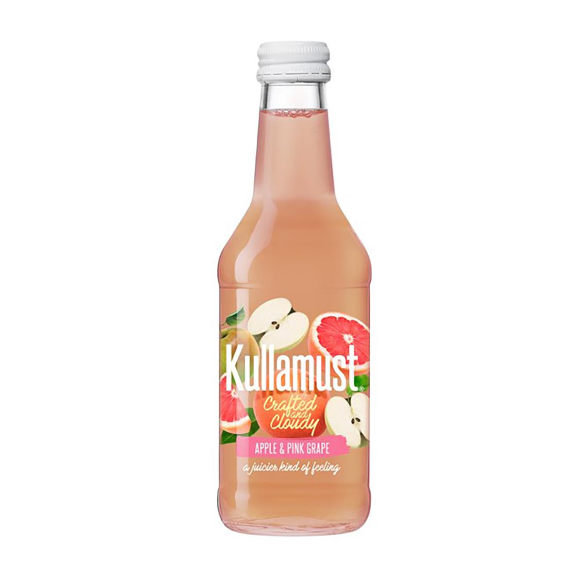 Kullamust Cloudy Äpple och Pink Grape 25cl flaska