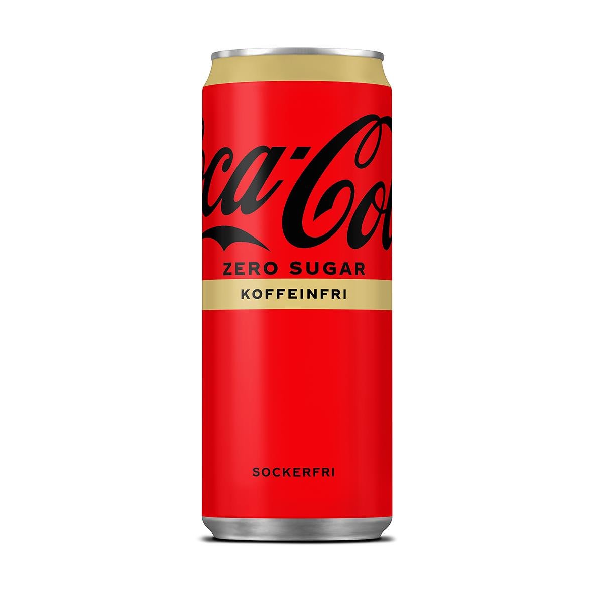 Läsk Coca-Cola Zero Koffeinfri burk 33cl inklusive pant