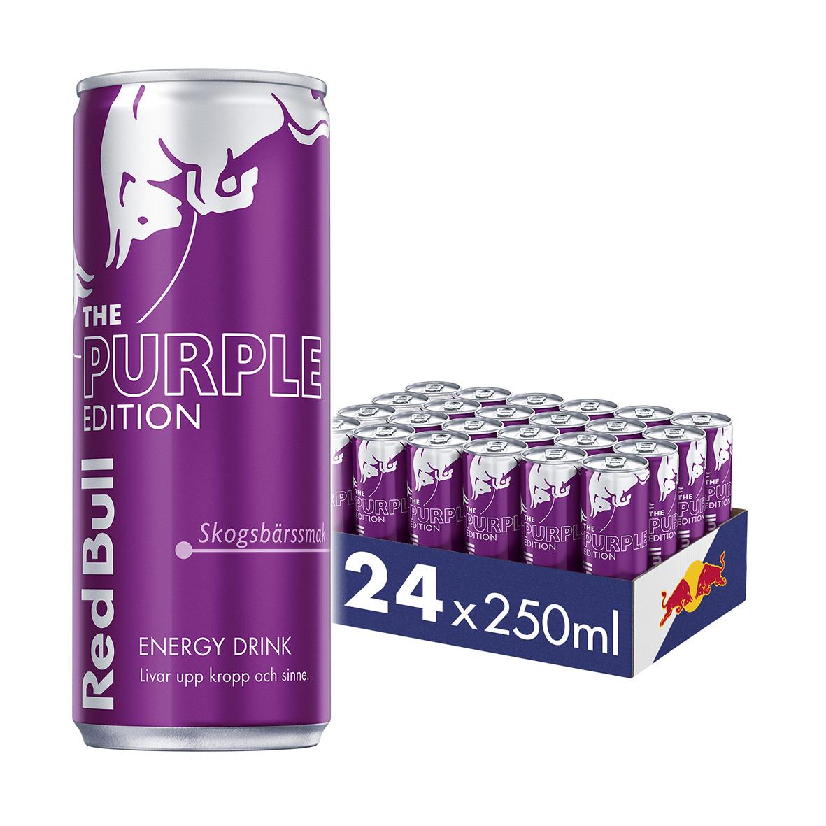 Energidryck Red Bull Purple Skogsbär 25cl inklusive pant