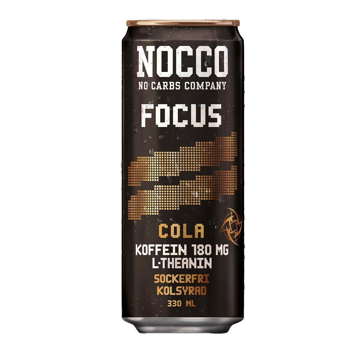 Energidryck Nocco Cola 33cl med koffein och L-theanin