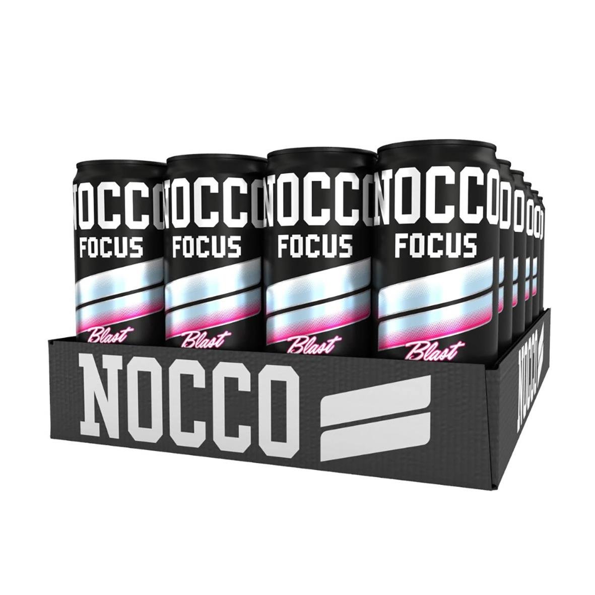 Energidryck Nocco Focus Rasberry Blast 33cl med pant