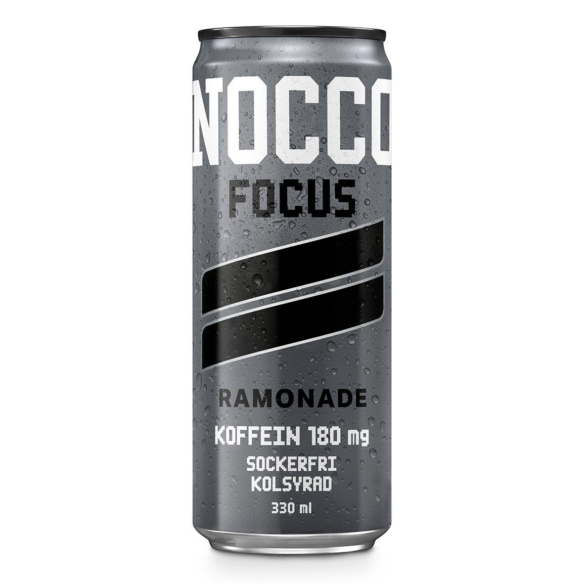 Energidryck Nocco Ramonade 33cl med koffein, sockerfri och kolsyra