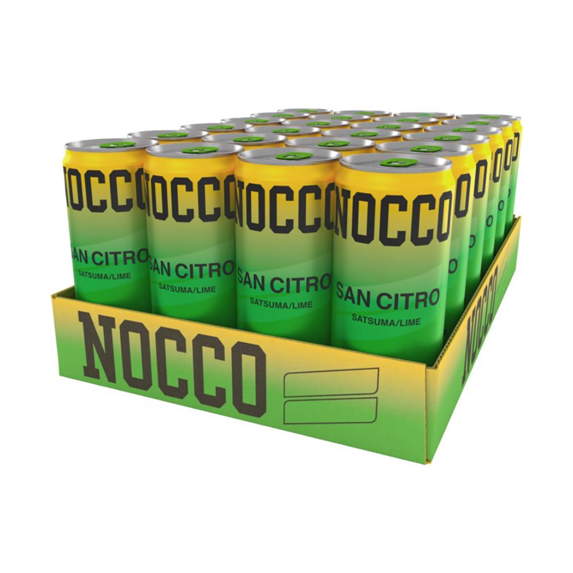 Energidryck Nocco San Citro 33cl med lime smak och pant