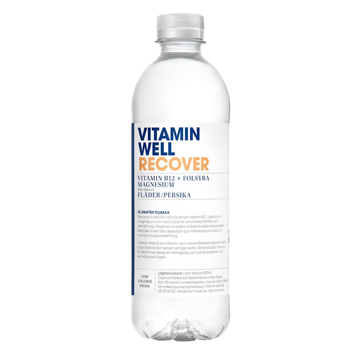 Vitamin Well Recover dryck i 50cl flaska med pant