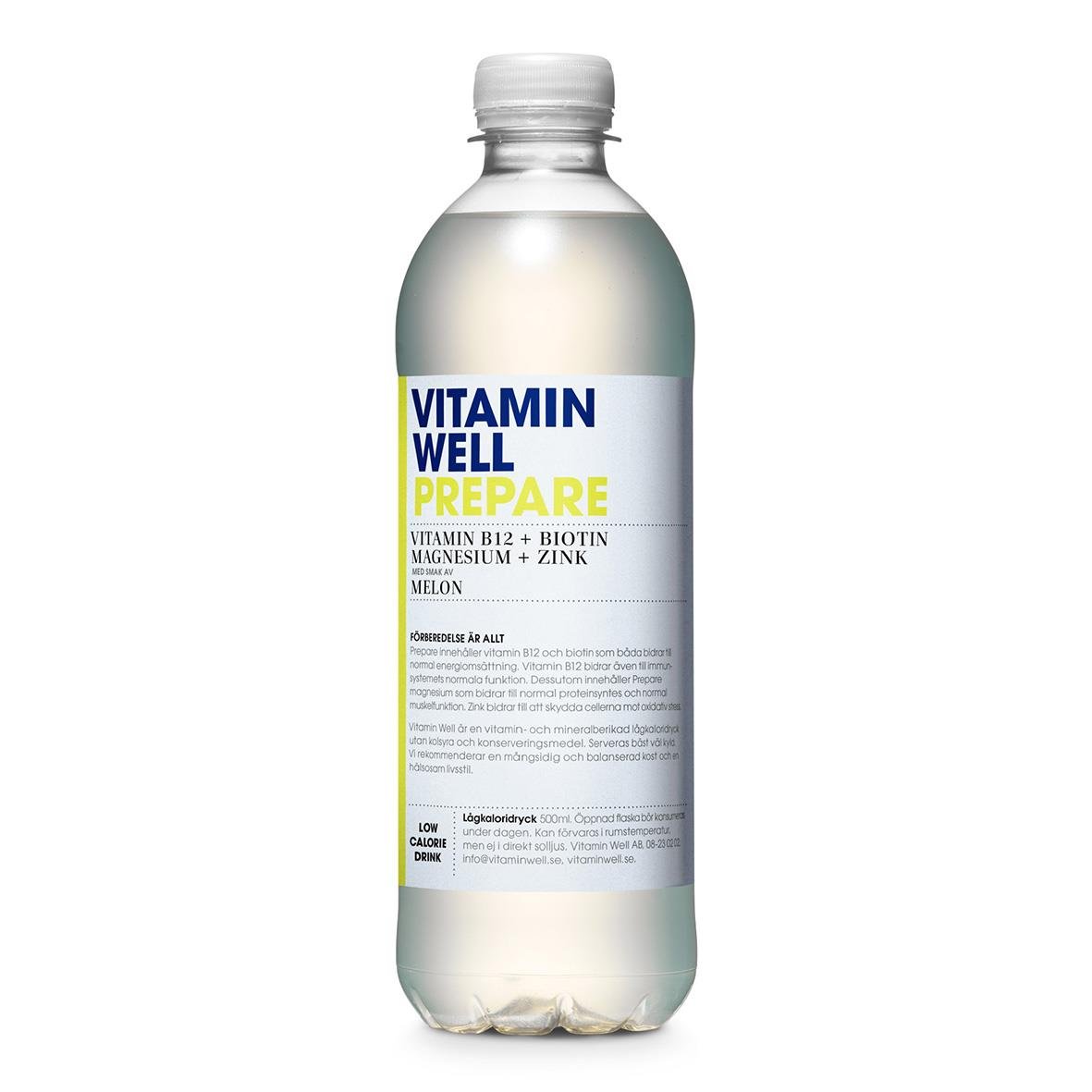 Vitamin Well Prepare 50cl dryck med vitaminer och mineraler inklusive pant