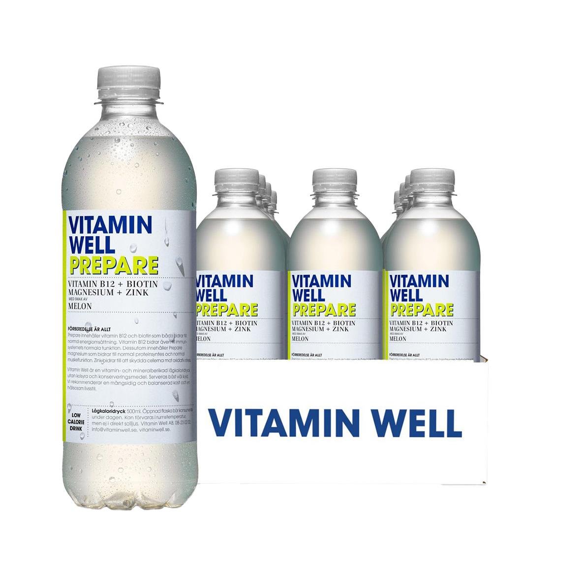 Vitamin Well Prepare 50cl dryck med vitaminer och mineraler inklusive pant