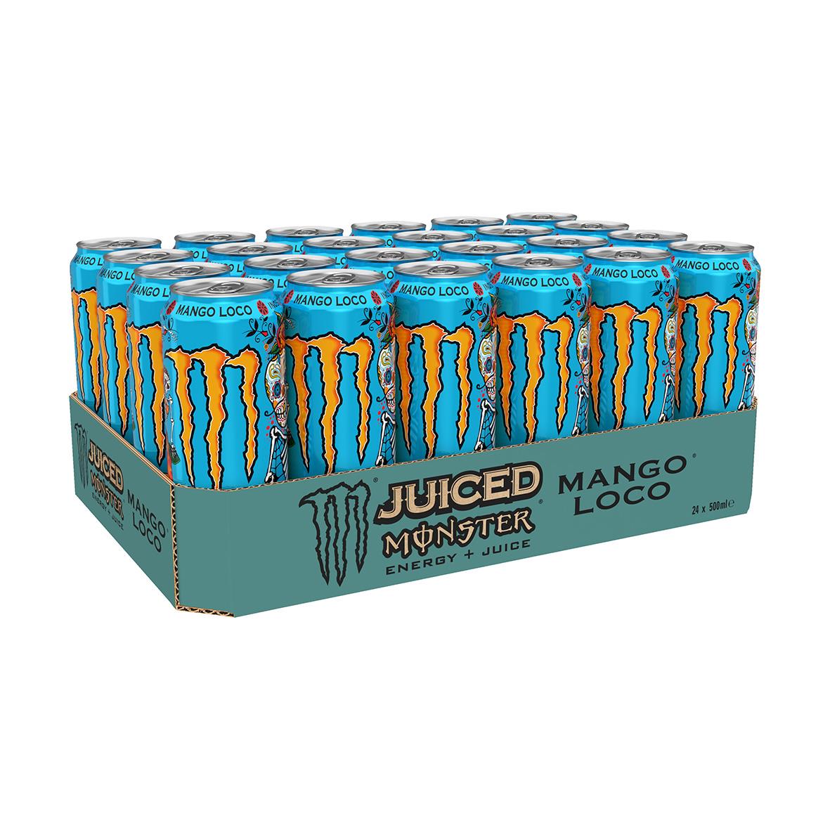 Energidryck Monster Mango Loco 50cl i burk med pant