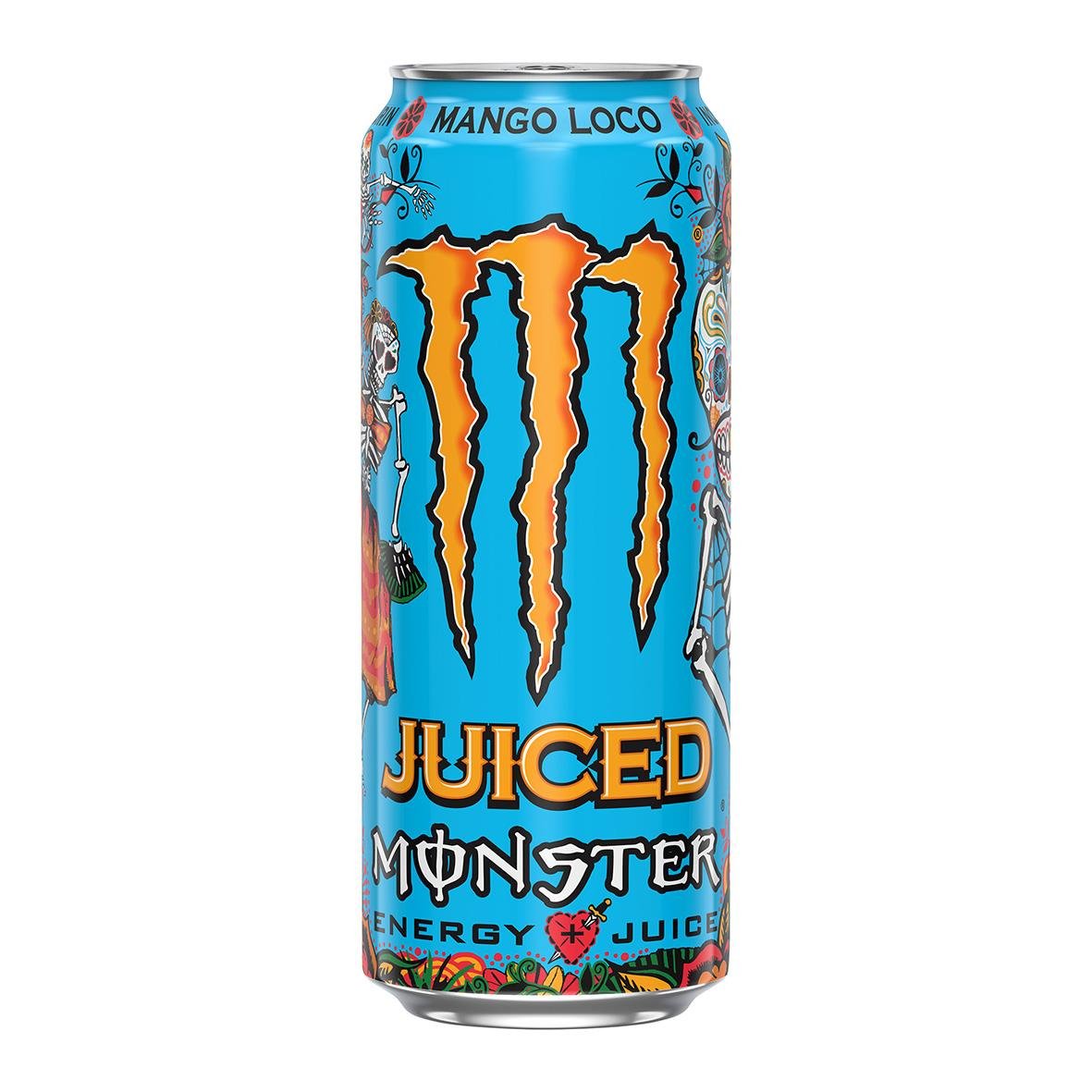 Energidryck Monster Mango Loco 50cl med burk och pant