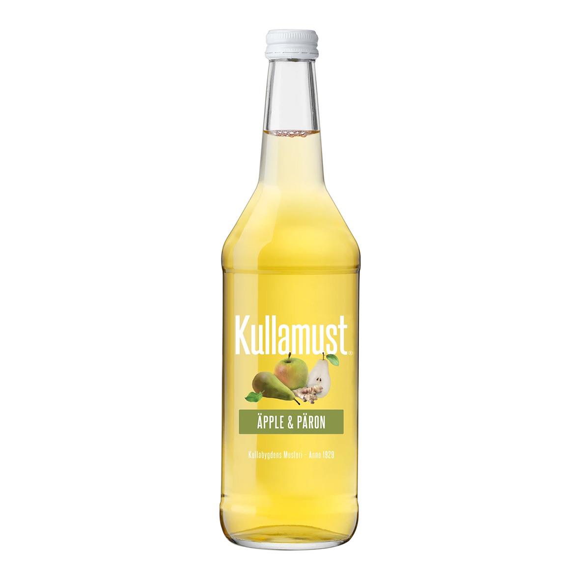 Kullamust äpple och päron dryck i glasflaska 63cl