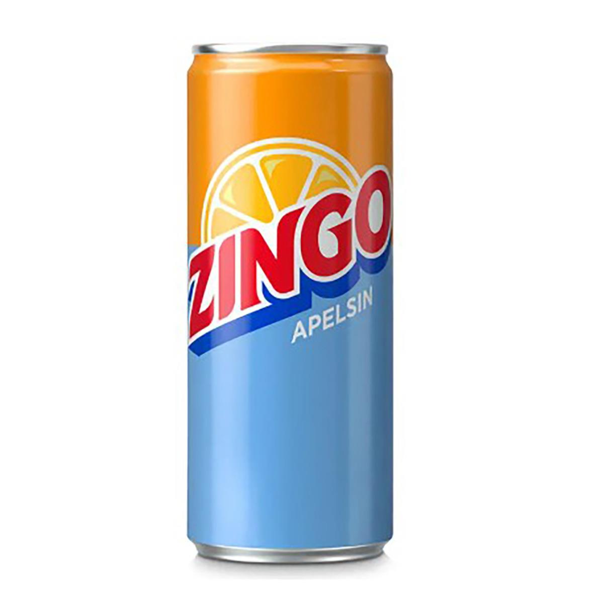 Läsk Zingo Apelsin burk 33cl utan pant