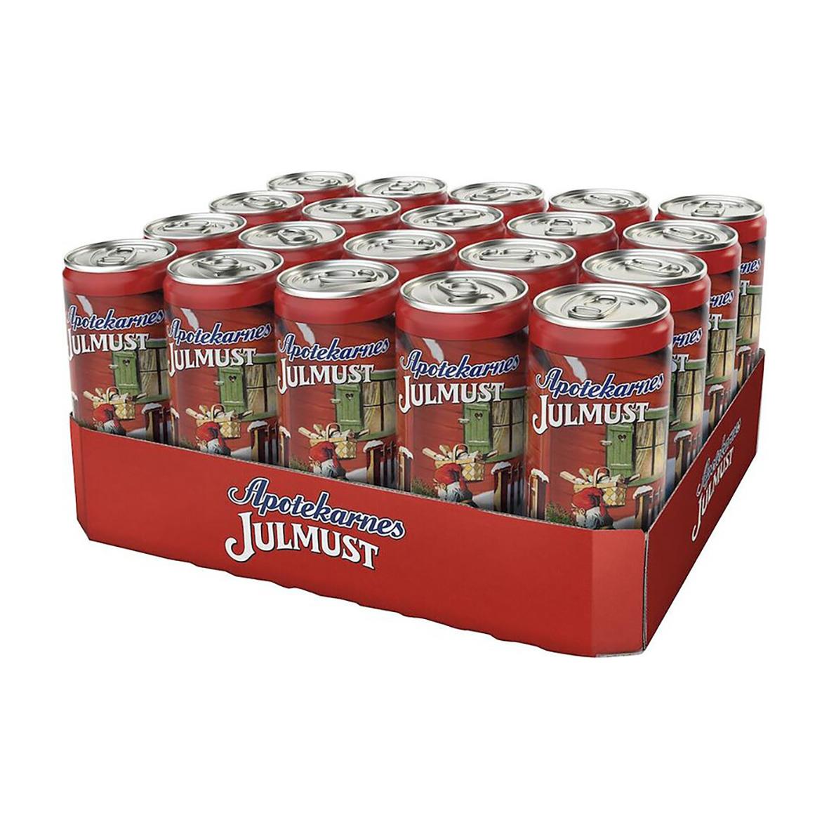 Läsk Apotekarnes Julmust 33cl i röd kartong
