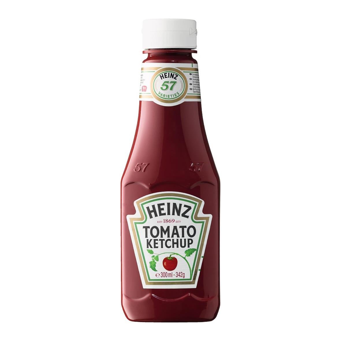Heinz tomatketchup 342g flaska
