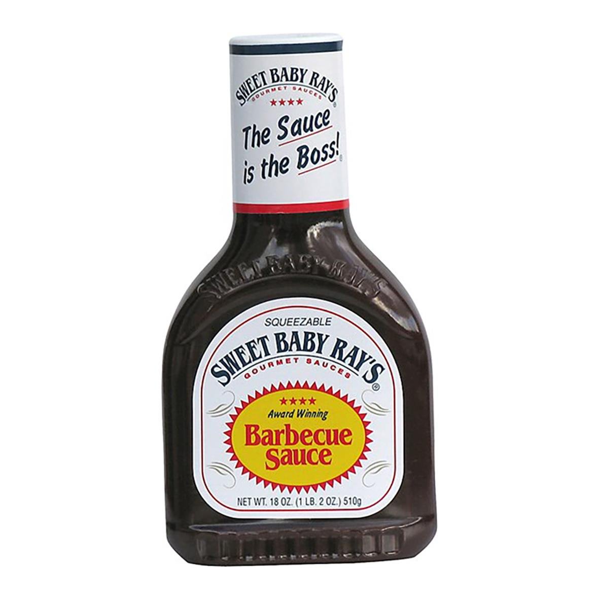 Sweet Baby Ray Original BBQ Sås 510g i flaska med etikett