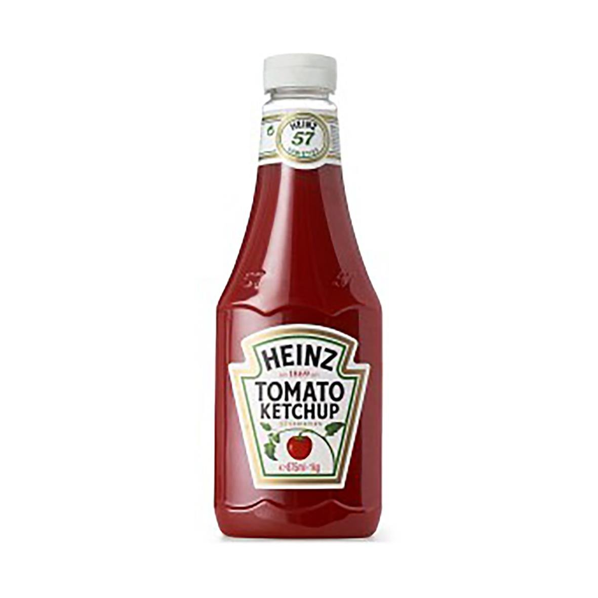 Heinz tomatketchup i 1 kg flaska