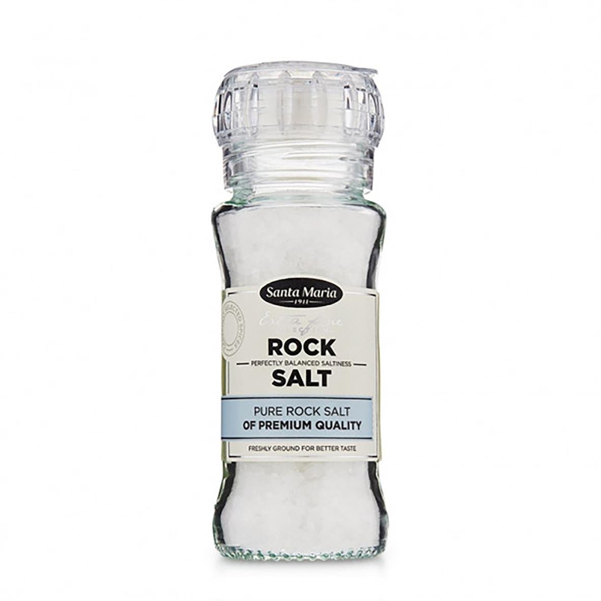 Salt Santa Maria Rock Salt i kvarn 140g, ren bergssalt av hög kvalitet