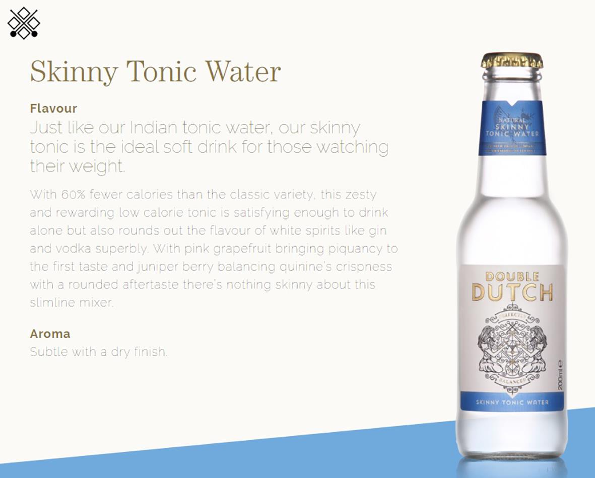 Mixers Double Dutch Tonic Skinny 20cl 74060005_2