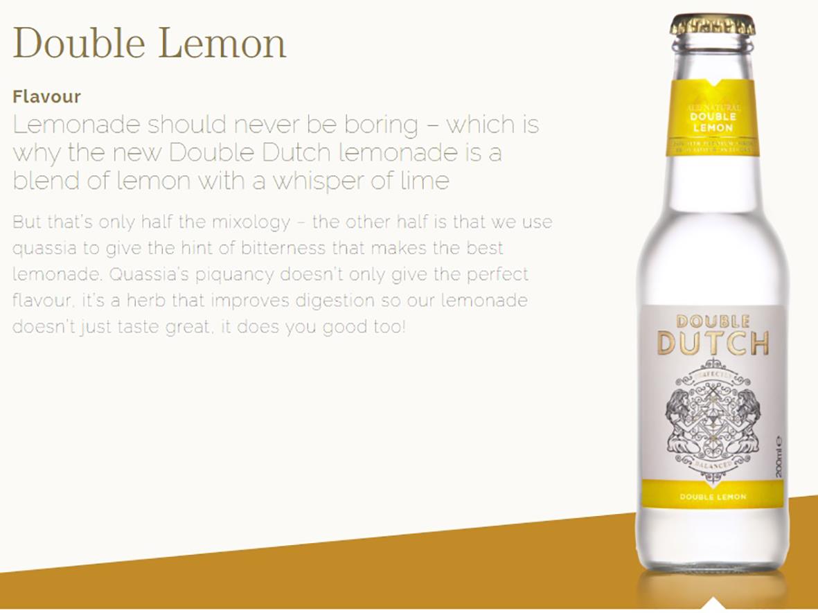 Mixers Double Dutch Tonic Double Lemon 20cl 74060006_2