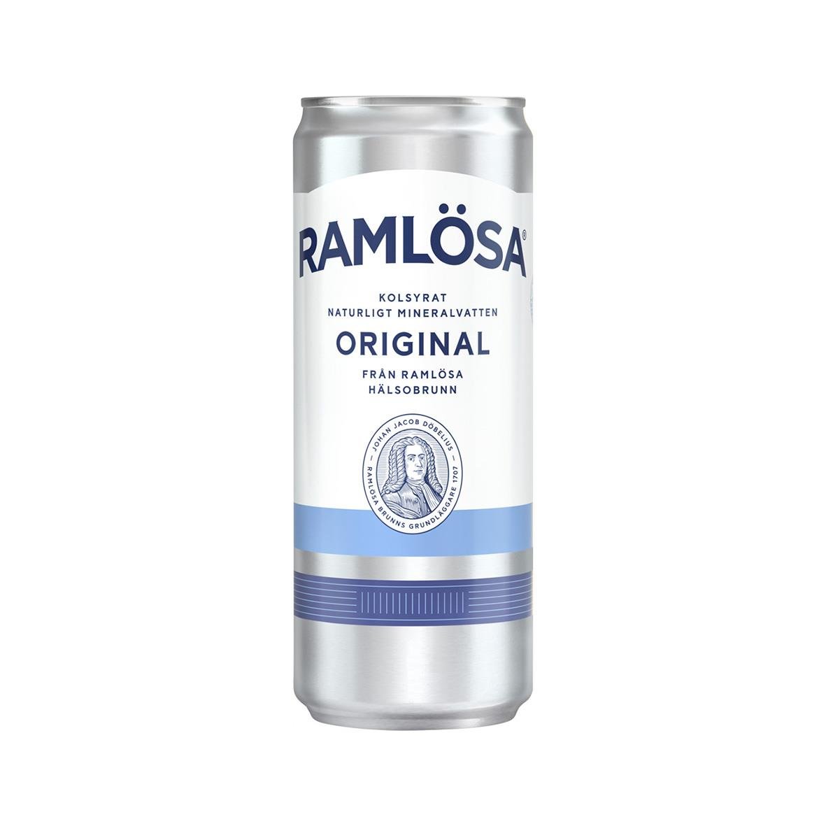 Kolsyrat Ramlösa Naturell burk 33cl med pant